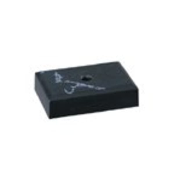 2″ x 3″ Black Marble Centerhole Countersunk Weighted Plastic Lid