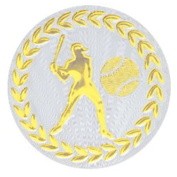 2″ Metallic Baseball/Softball Mylar