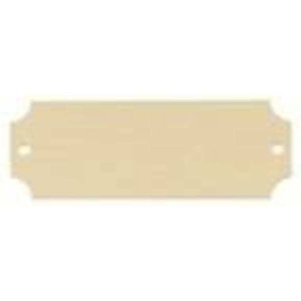 2 1/2″ x 7/8″ Bright Gold Brass Perpetual Plate