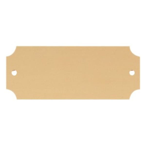 2 1/2″ x 1″ Satin Gold Brass Perpetual Plate