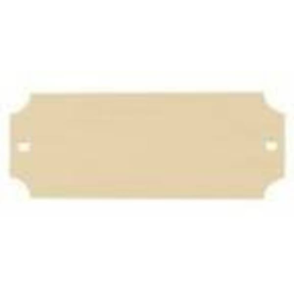 2 1/2″ x 1″ Sublimatable Bright Gold Aluminum Perpetual Plate