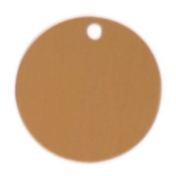 1 1/2″ x .020″ Solid Brass Round Key Tag