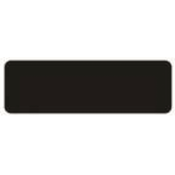 7/8″ x 2 3/4″ Laserable Black Brass Name Badge Plate