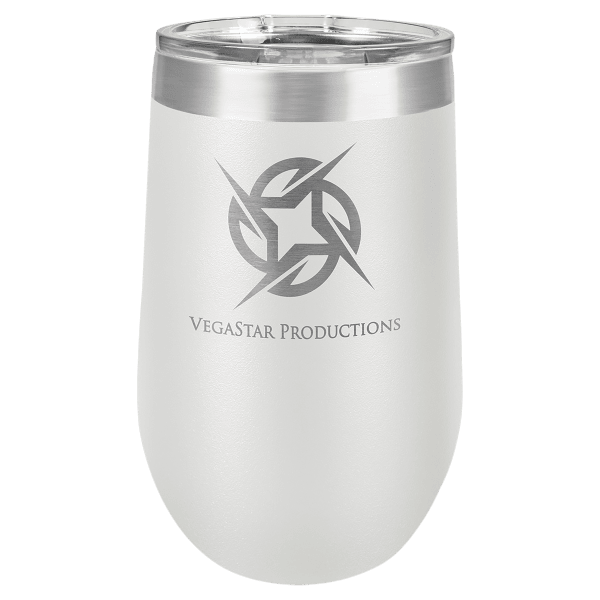 Polar Camel 16 oz. White Stemless Wine Tumbler with Standard Lid