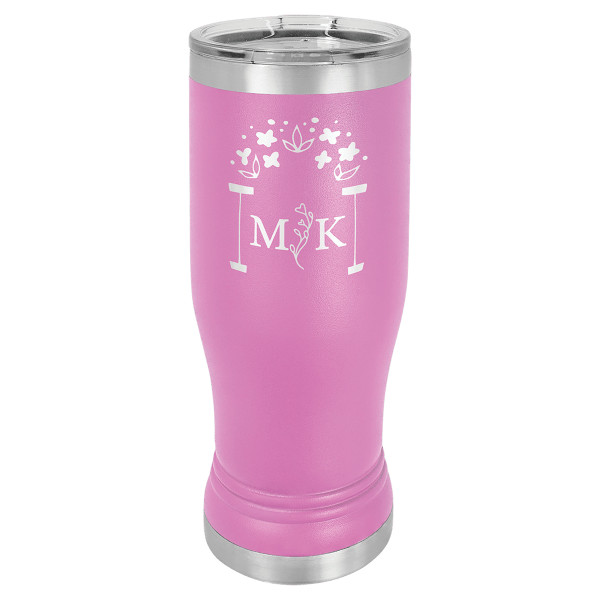 Polar Camel 14 oz. Light Purple Pilsner Tumbler with Standard Lid