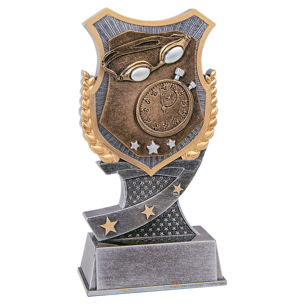 6″ Swimming Shield Award