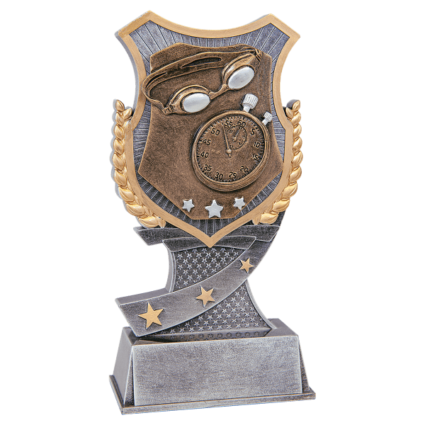 7″ Swimming Shield Award
