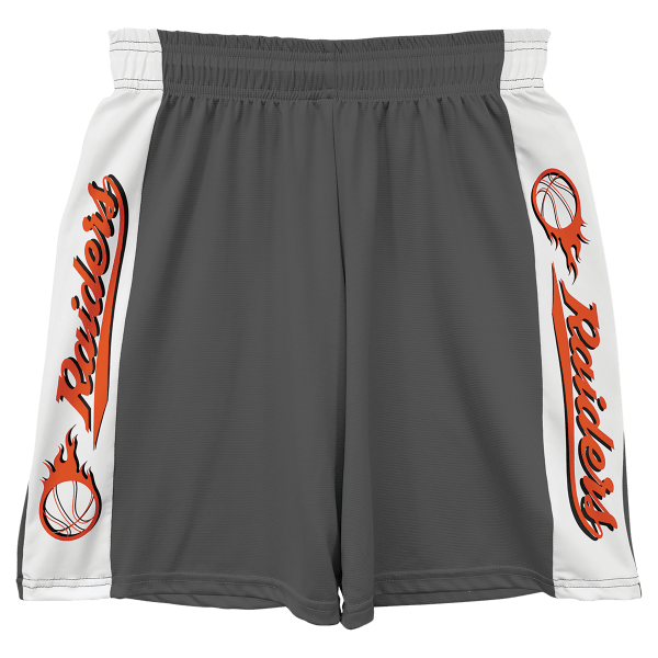 Gray Youth Subli Tru Shorts Medium