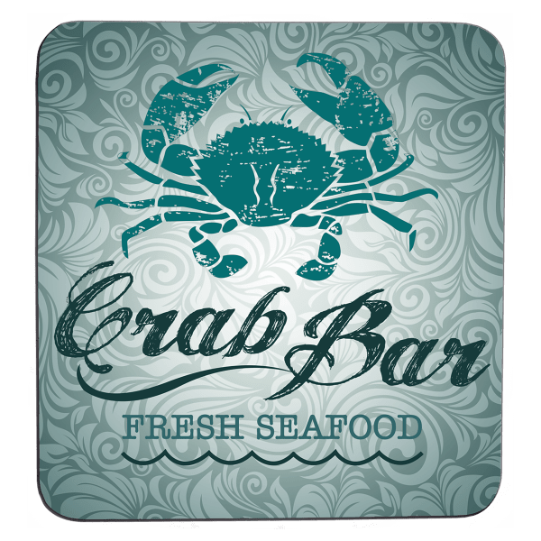 3 3/4″ x 3 3/4″ Sublimatable Flexible Square Coaster with Rubber Backing