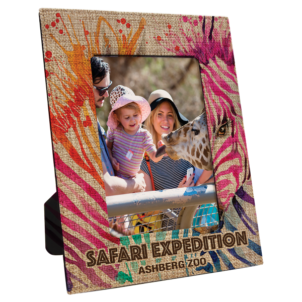 5″ x 7″ Sublimatable Burlap Photo Frame