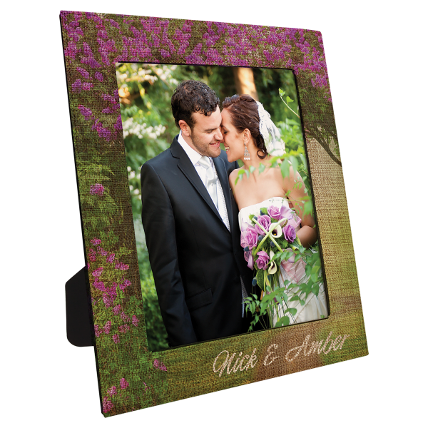 8″ x 10″ Sublimatable Burlap Photo Frame