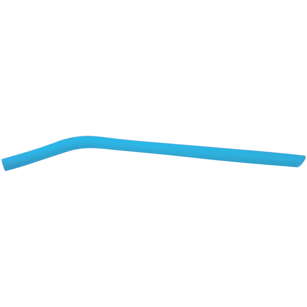 10″ Blue Large Silicone Straw