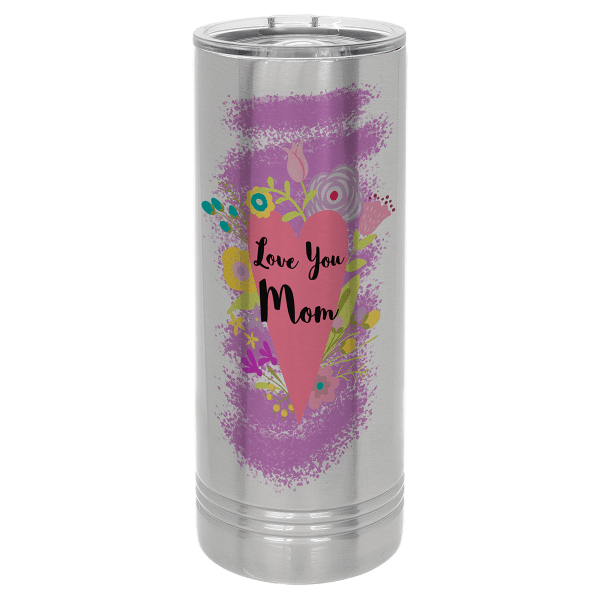 Polar Camel 22 oz. Stainless Steel Sublimatable Skinny Tumbler with Slider Lid