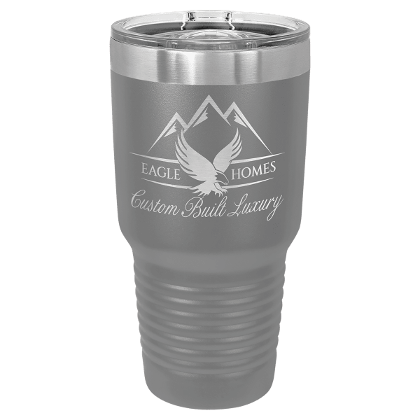 Polar Camel 30 oz. Dark Gray Ringneck Tumbler with Slider Lid