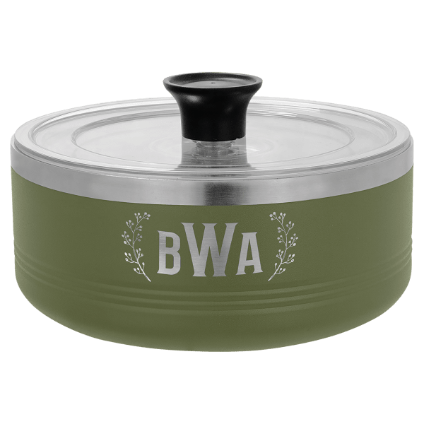 Polar Camel Olive Green 1 1/4 Quart Serving Bowl with Lid