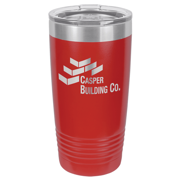 Polar Camel 20 oz. Red Ringneck Tumbler with Standard Lid