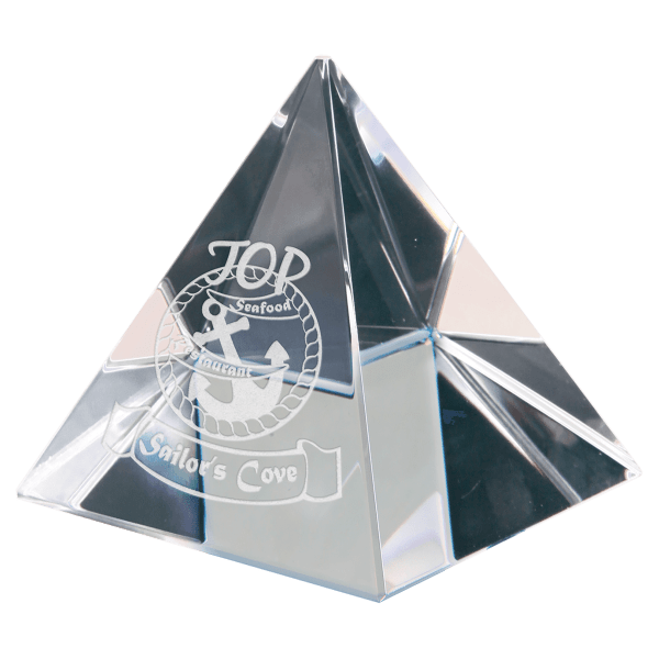 2 3/8″ x 2 3/8″ x 2 3/8″ Crystal Pyramid
