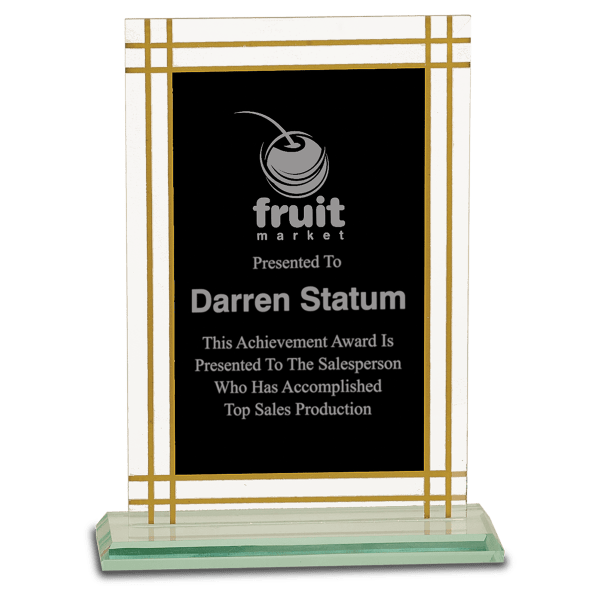 7 1/2″ Contemporary Glass Full Border Award