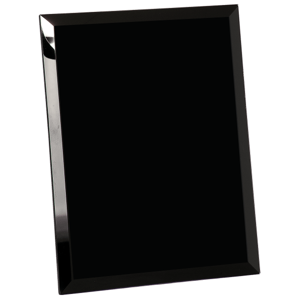 8″ x 10″ Black Glass Mirror Plaque