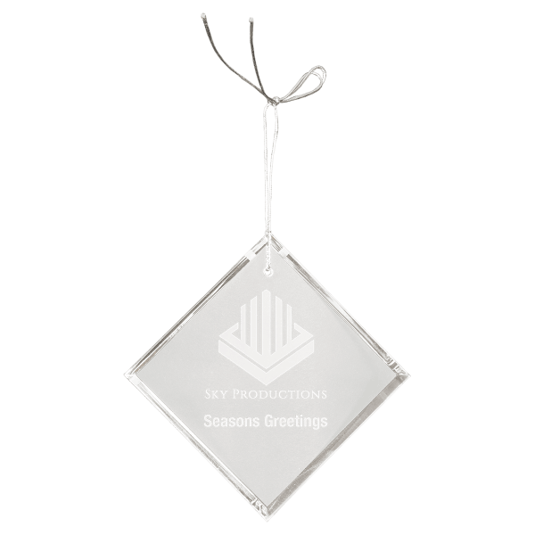 3″ Crystal Diamond Ornament