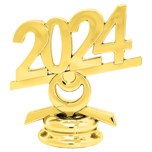 2 1/2″ Gold “2024” Circle Trim