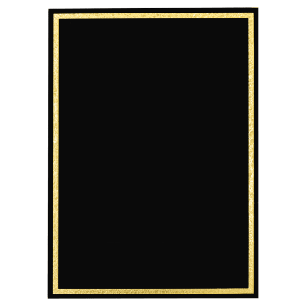 4″ x 6″ Black Florentine Frame Designer Plaque Plate