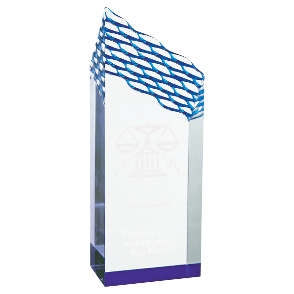 3″ x 8″ Blue Riptide Acrylic