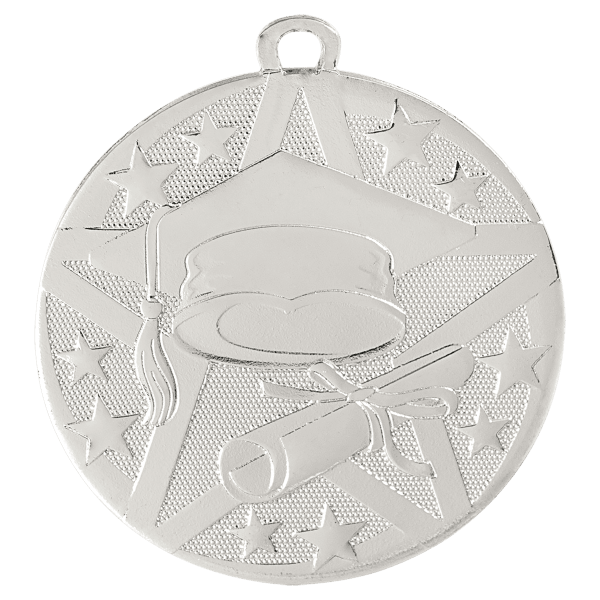 2″ Silver Superstar Graduate Medal