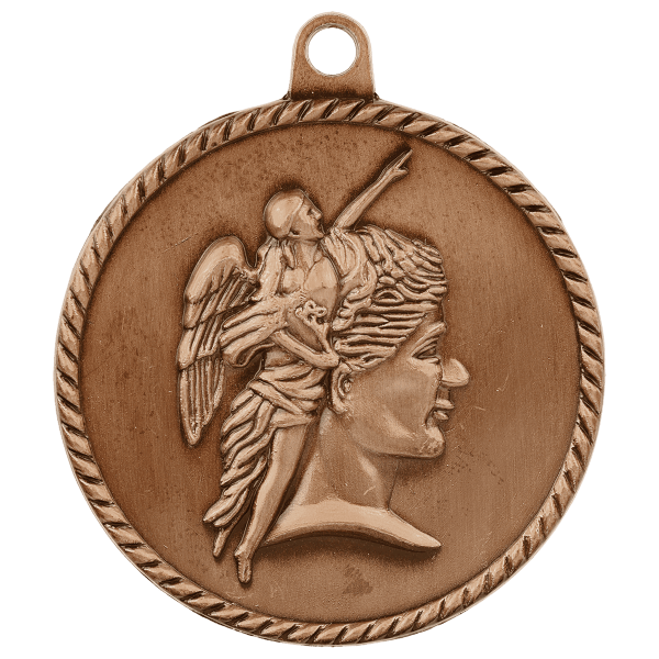 2″ Antique Bronze Achievement High Relief Medal