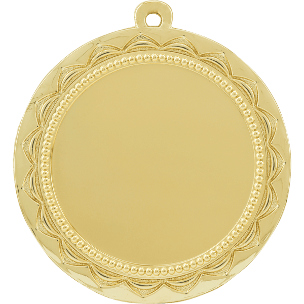 2 3/4″ Bright Gold Sun 2″ Insert Holder Medal