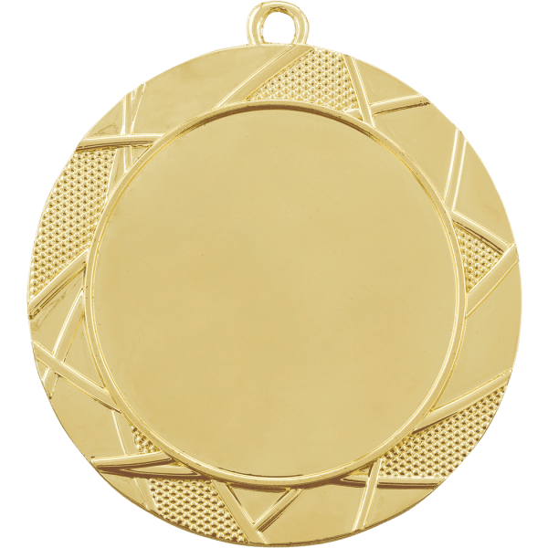 2 3/4″ Bright Gold Deco 2″ Insert Holder Medal