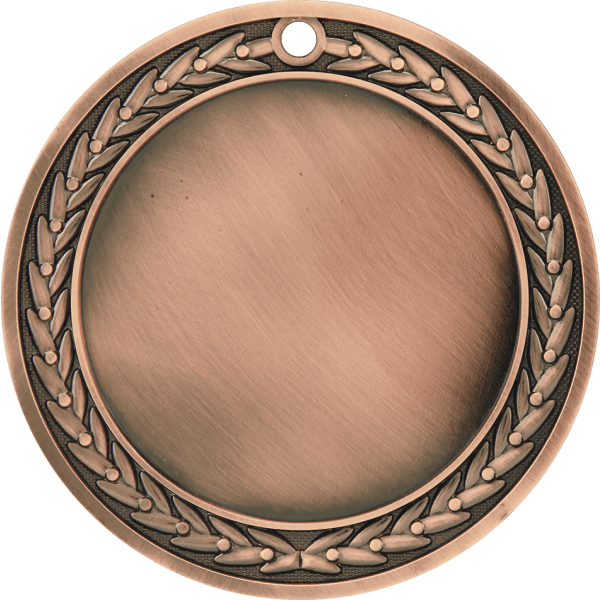4″ Antique Bronze 3″ Insert Holder Medal