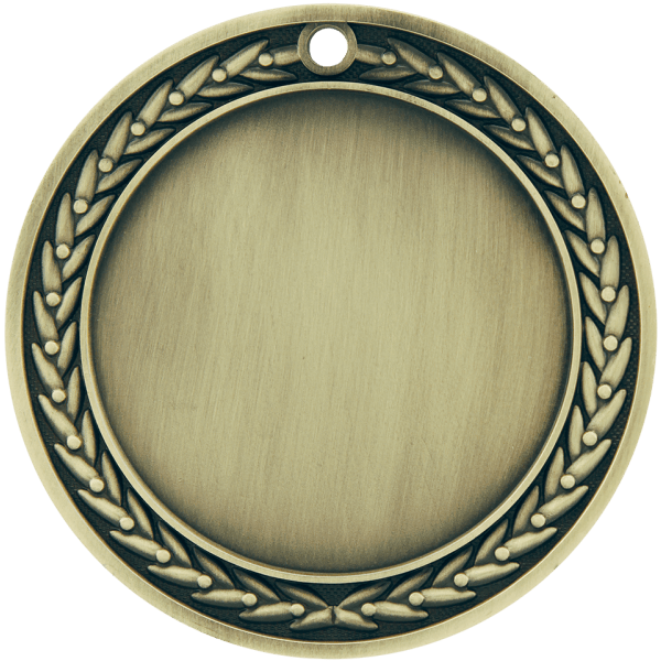 4″ Antique Gold 3″ Insert Holder Medal
