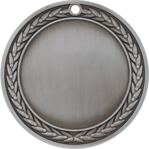 4″ Antique Silver 3″ Insert Holder Medal