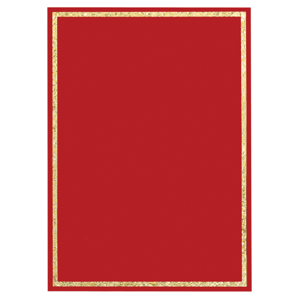 4″ x 6″ Red Florentine Frame Designer Plaque Plate