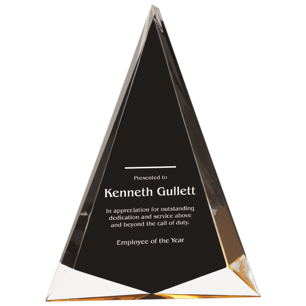 6 3/4″ x 9″ Black/Gold Pinnacle Acrylic