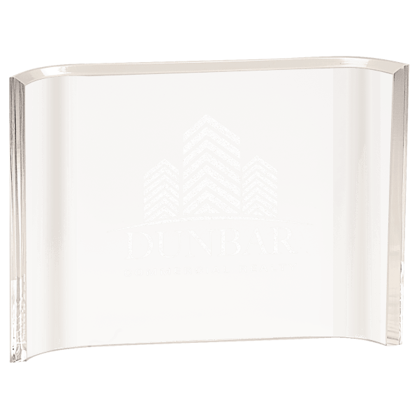 7″ x 5″ Clear Acrylic Crescent