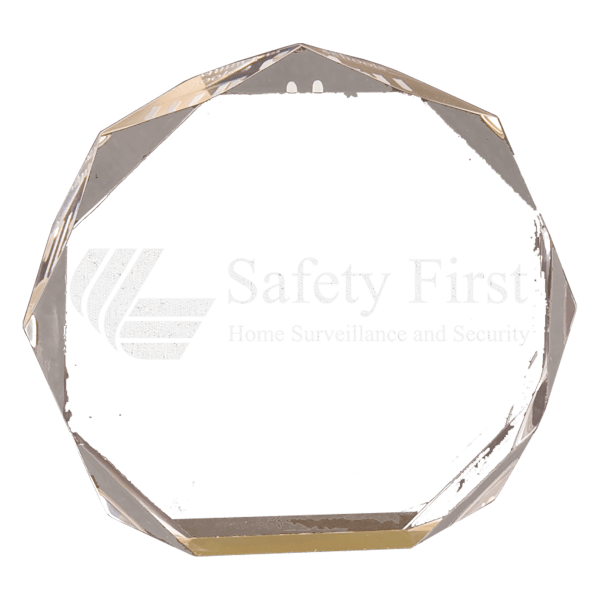 5″ Gold Octagon Acrylic Award