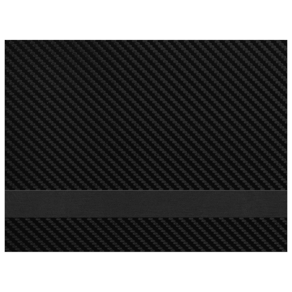 12″ x 18″ Black Carbon Fiber/Black Laserable Leatherette Sheet Stock with Adhesive