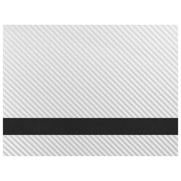 12″ x 24″ Silver Carbon Fiber/Black Laserable Leatherette Sheet Stock with Kota Pro Adhesive
