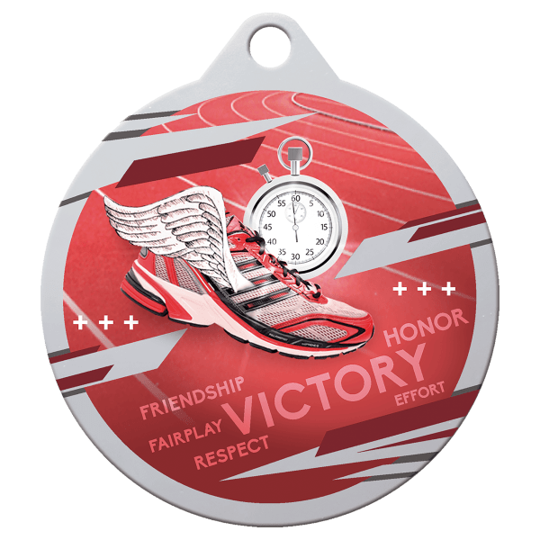 Silver 2″ Inspire Track Medal