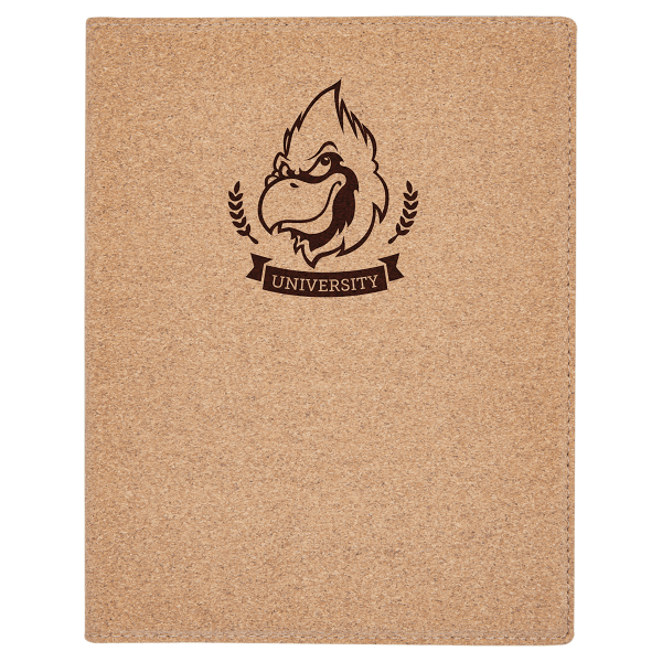 7″ x 9″ Small Cork Portfolio with Notepad