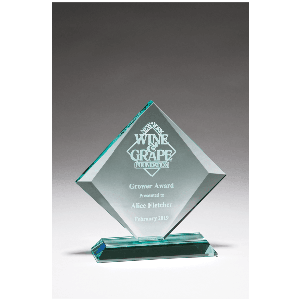 8″ x 8″ Diamond Series Glass Award