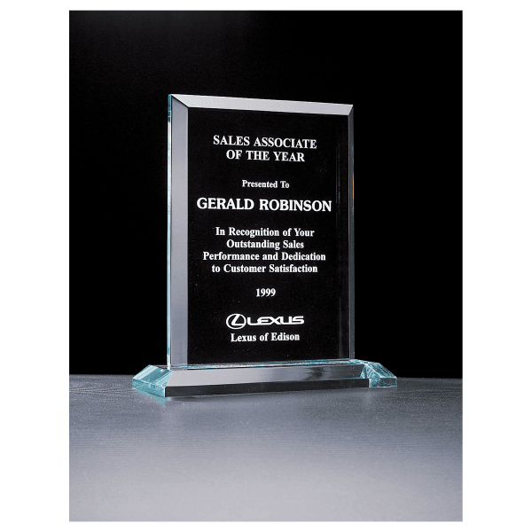 7″ x 8 1/4″ Apex Series Jade Acrylic Award