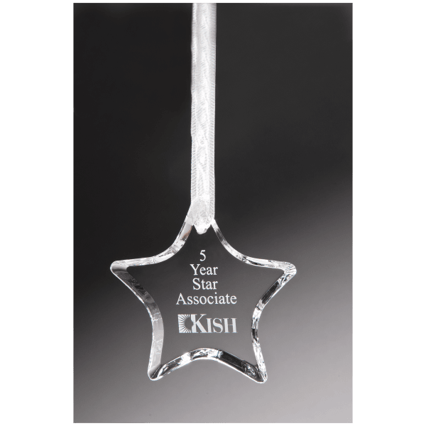 3 1/2″ Crystal Star Ornament