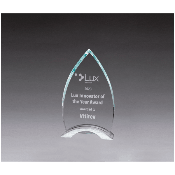 4 1/2″ x 7 1/2″ x 3/8″ Thick Flame Series Clear Glass Top with Brushed Silver Aluminum Base