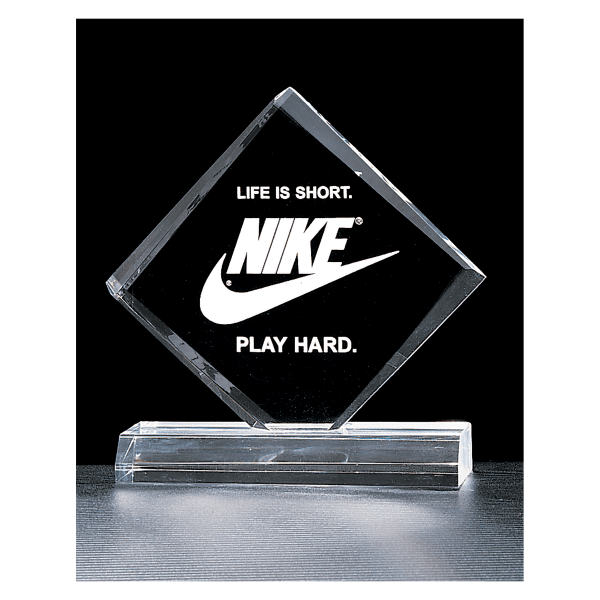 6″ x 7 3/8″  Diamond Series Clear Acrylic