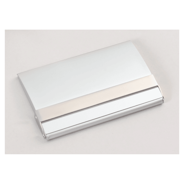 2 1/2″ x 3 3/4″ Matte Silver Business Card Case