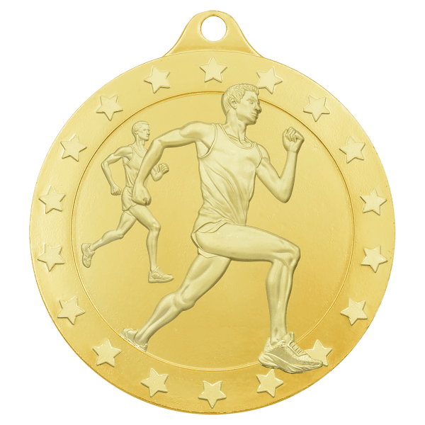 Gold 2″ Radiance Male Cross Country Medal