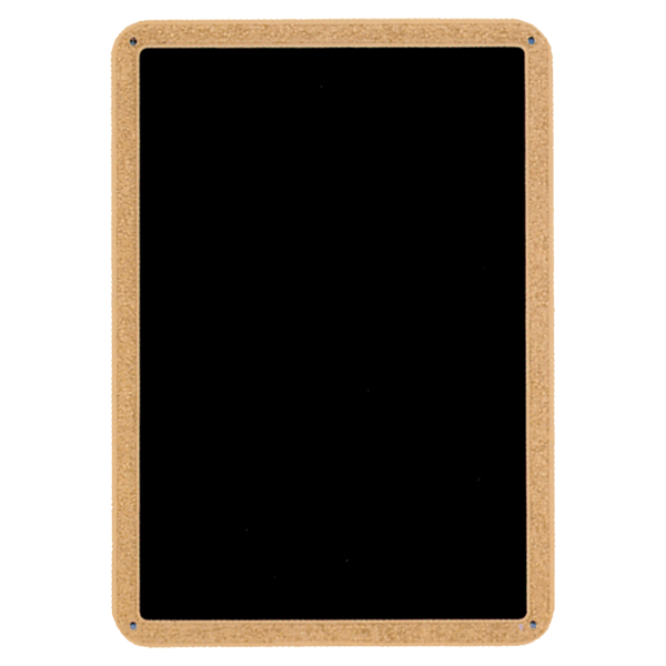 7″ x 10″ Black Textured Brass Plated Steel Plate with Gold Border and Four Holes